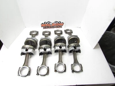 CLAIMER HYPEREUTECTIC FLAT TOP PISTONS H3426 040  5.7 GM RODS SBC IMCA UMP DEMO - Image 1 of 4