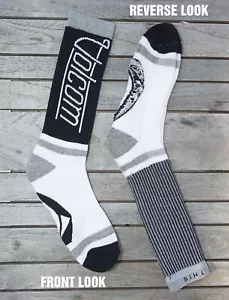 3 pack Mens Volcom TOKEN Full Stone Cotton Nylon Rubber Crew Boot Socks One size - Picture 1 of 11