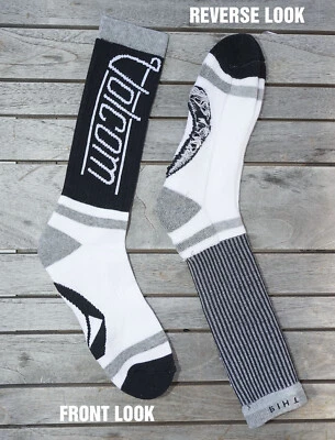 3 pack Mens Volcom TOKEN Full Stone Cotton Nylon Rubber Crew Boot Socks One size - Image 1 of 4