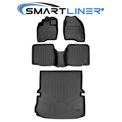 SMARTLINER Custom Fit Floor Mats & Cargo Liner Black for 2015-2016 Ford Explorer Foto 1 de 4