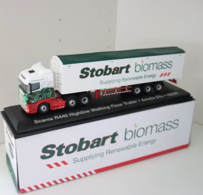 ATLAS Eddie Stobart Biomass Scania R440 Walking Floor Trailer Scale Model Lorry, 1:76