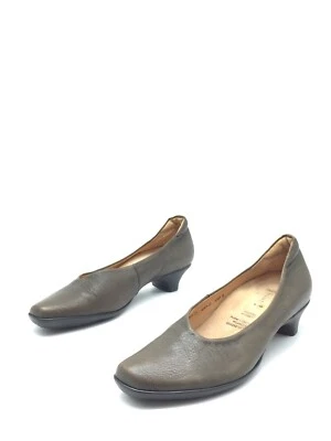 Think! Zapatos De Tacón De Cuero Marrón Para Mujer T.37 1/2 US.6,5 UK.4 1/2 - Imagen 1 de 4