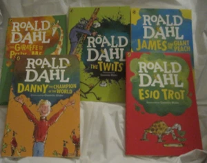 Lot of 5~Roald Dahl Chapter Books~Danny Trot Giraffe Twits James~LBDLI - Bild 1 von 7