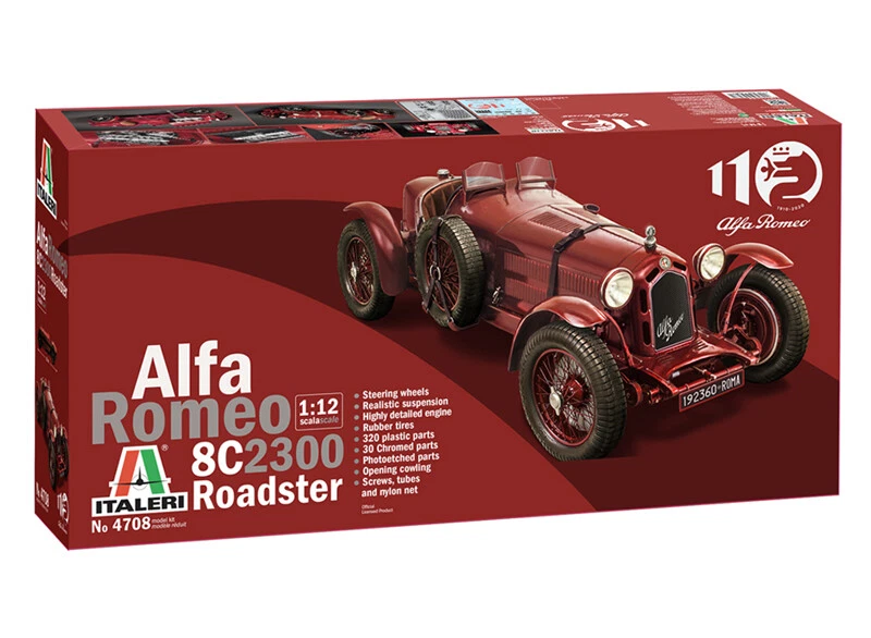 Italeri 4708 - 1/12 Alfa Romeo 8C 2300 1931-33 - Nuovo - Immagine 1 di 1