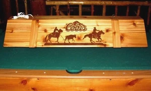 New Led Pool Table Light Coors Team Roping Billiards Lamp Cowboy Western USA - Picture 1 of 3