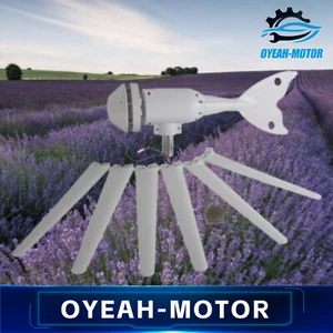 6A 12V 400W Wind Turbine Generator Kit W/6 Blades Windmill DC for Field Outdoor - Picture 1 of 10