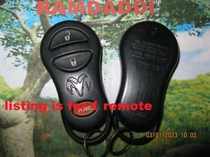 Clean 100% OEM GQ43VT9T Remote Transmitter Key Fob 56045497AC RAM DAKOTA DURANGO - Picture 1 of 4