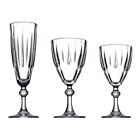 Versace Sapphire 18Pc Elegant Glass Set Champagne Wine Water Glasses Gift Box