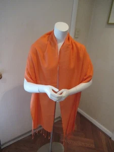 Neu mit Etikett Chicos Wolle/Seide Ravella Schal/Halstuch/orange/3,5 Zoll Fransen - $ 78 - Bild 1 von 10