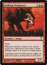 Magic the Gathering MTG - Red - Stalking Vengeance - Dissension - Creature