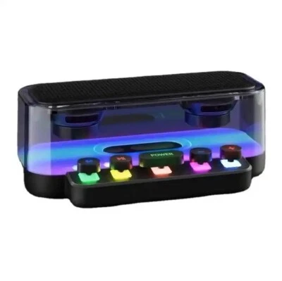 RGB Bluetooth Desktop High Sound Quality Atmosphere Light Esports Small Speaker - Image 1 of 4