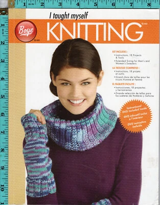 I taught myself Knitting ©2014 Boye Craft Learning Paperback Book 361698000M - Image 1 of 4
