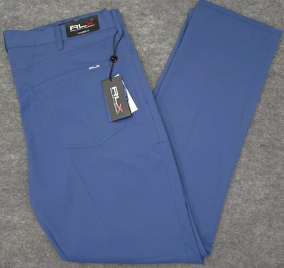 Pantalones de golf Ralph Lauren RLX para hombre 38 X 32 azul océano calce a medida rectos nuevos con etiquetas Foto 1 de 4