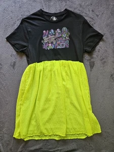 Threads Of Horror, Horror Freak Reworked T-shirt Dress UK Size 10 Halloween - Picture 1 of 15