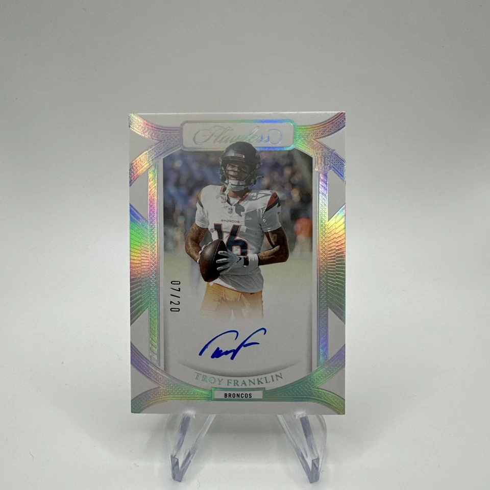 2024 PANINI FLAWLESS TROY FRANKLIN ROOKIE RC AUTO /20 - Image 1 of 2