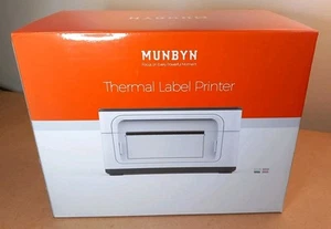 MUNBYN Bluetooth & USB Direct Thermal Label Printer - White - ITPP941B-WH-UK - Picture 1 of 4