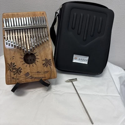 Orora Kalimba Mahogany Thumb Piano w/Case, Stand & Tool - Image 1 of 4