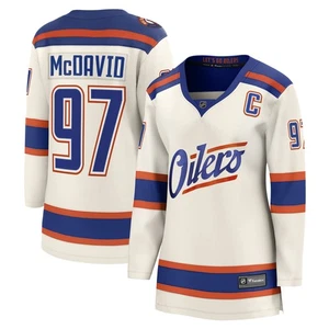 Damen Fanatics Connor McDavid hellbeige Edmonton Oilers Alternate Breakaway - Bild 1 von 3