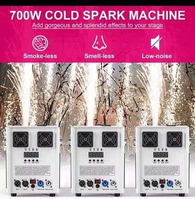 Sparkular Fontane Fredde 700W  DMX512 2CH Telecomandato Per Spettacoli Musicali - Image 1 of 4