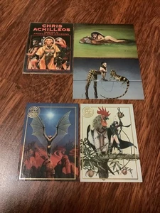 CHRIS ACHILLEOS SERIES 2 PROMO CARDS P3,P4,NO# + LIMITED GOLD CARDS S1 1994 FPG - Picture 1 of 2