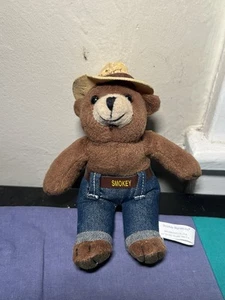 De Colección Smokey The Bear Peluche Muñeca Gorro 7" Alto Niños Preferido 2000 - Imagen 1 de 8