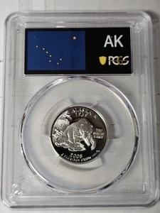 2008-S 25C Alaska, SILVER PROOF State Quarter, PCGS PR70 DCAM - Picture 1 of 2