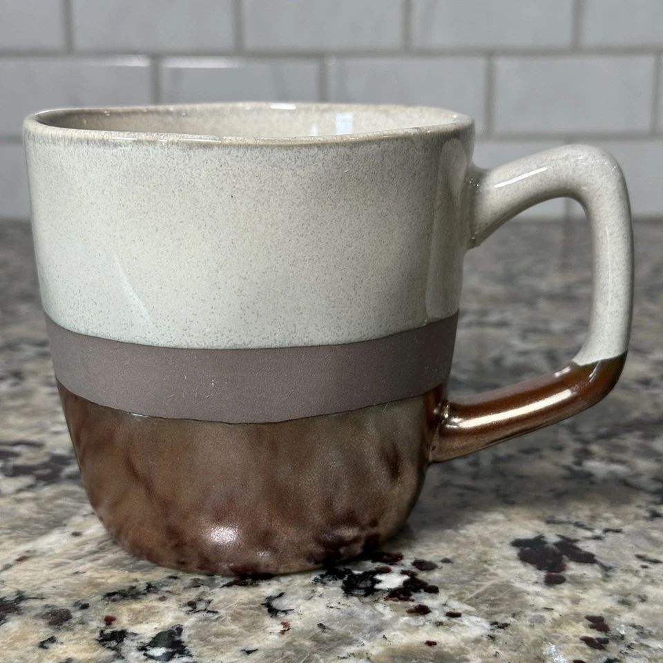 Taza estética de cerámica de tres tonos Pfaltzgraff cobre, marrón y beige 16 oz Foto 1 de 4