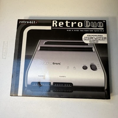 Retro-Bit Retro Duo Silver Home Console - Tested Working - Image 1 of 4