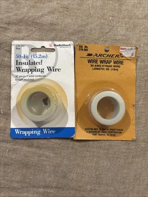 New Radio Shack & Archer Blue 30 AWG Insulated Wrapping Wire Kynar Solid - Image 1 of 4