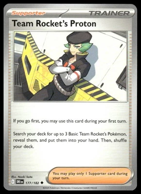 Pokemon SV10: Destined Rivals #177/182 Team Rocket's Proton Uncommon - Image 1 of 2