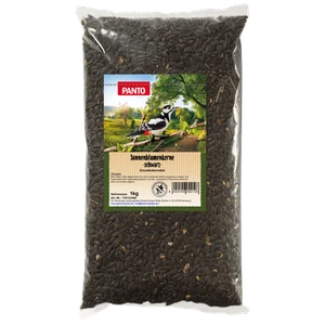 PANTO® Sonnenblumenkerne schwarz · Energiefutter für Wildvögel · 1 Kg - Bild 1 von 1