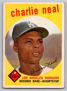 1959 Topps #427 Charlie Neal Los Angeles Dodgers - Picture 1 of 3
