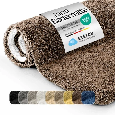 Microfaser Hochflor Badematte etérea Badteppich - rutschfest samtweich flauschig - Bild 1 von 4