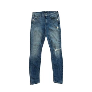 MOTHER The Looker Jeans Damen Größe 30 High Rise Distressed Skinny Blau Denim - Bild 1 von 11