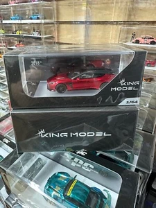 ASTON MARTIN VANQUISH ZAGATO SHOOTING BREAK RED 1/64 DIECAST CAR MODEL BY KING - Picture 1 of 11