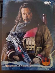 2016 Topps Star Wars Rogue One #3 Baze Malbus AZUL como nuevo - Imagen 1 de 1