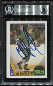 ULF SAMUELSSON signed autographed 1987-88 OPC ROOKIE CARD RC BECKETT (BAS) - Picture 1 of 2