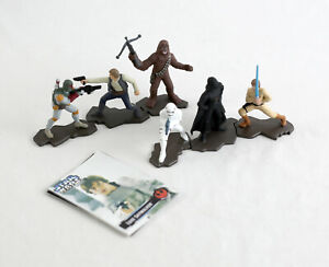 VINTAGE STAR WARS Action Masters Die Cast Figure Set with Cards 1994 NEW MINTY