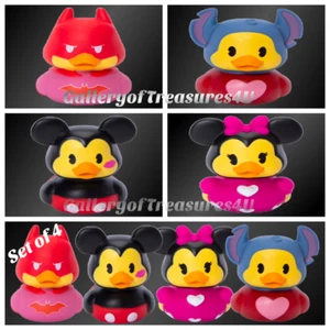Pato de goma Día de San Valentín DC Batman Disney Stitch Minnie Mouse Mickey 2,5" - Imagen 1 de 10