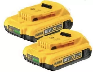 Paquete doble de batería DeWalt DCB183 18v XR iones de litio 2.0Ah - Imagen 1 de 1