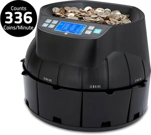 COIN MONEY COUNTER SORTER MACHINE CASH CURRENCY COUNTING USD AUTOMATIC USA ZZAP - Picture 1 of 10