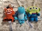 Disney Plush In VHS Box Limited Release Lot Of 3 Toy Story The Lion King Monster