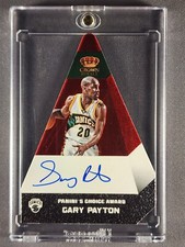 2012-13 Preferred Crown Royale Choice Award #40 Gary Payton /35 Red Auto Die-Cut