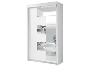 Schwebetürenschrank SCHACH 2 Türiger mit Spiegel Schrank Kleiderschrank - Bild 1 von 3