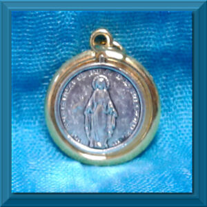 Miraculous Medal Virgin Blessed Mother MARY Gold Silver Two Tone Catholic NEW!