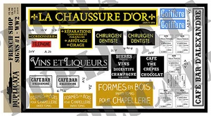 Diorama/Model Accessory - 1/35 French Shop Signs #1 - WW2 - Picture 1 of 3