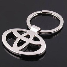 Auto Hollow Out Car Logo Metal Key Chain Pendant Holder Keyring for Toyota