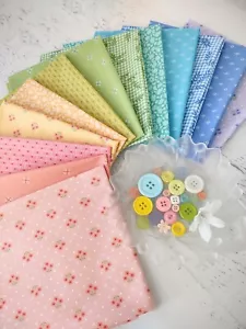 PLAIN and SIMPLE low volume small prints Andover Fabrics Colorful fabrics 13 FQB - Picture 1 of 15