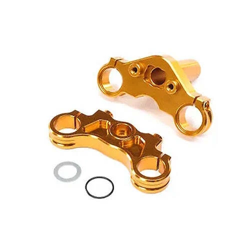 Losi LOS364005 Promoto-MX Aluminum Triple Clamp Set, Gold - Image 1 of 1