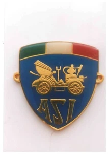 161 replica TARGA TARGHETTA ASI CAR BADGE STEMMA LOGO TARGA BORCHIA - Picture 1 of 1